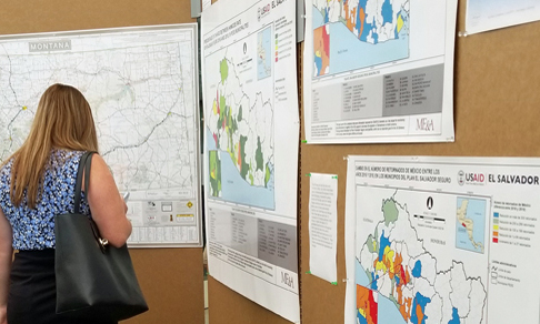 Eight of ME&L El Salvador's GIS maps were displayed at the 2019 Esri User Conference.